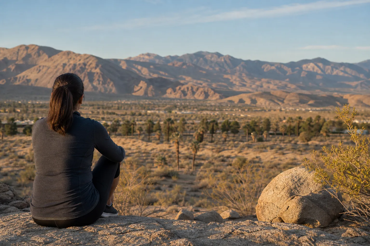 Editorial illustration of Finding Addiction Treatment Referrals In CA in Desert Hot Springs, California