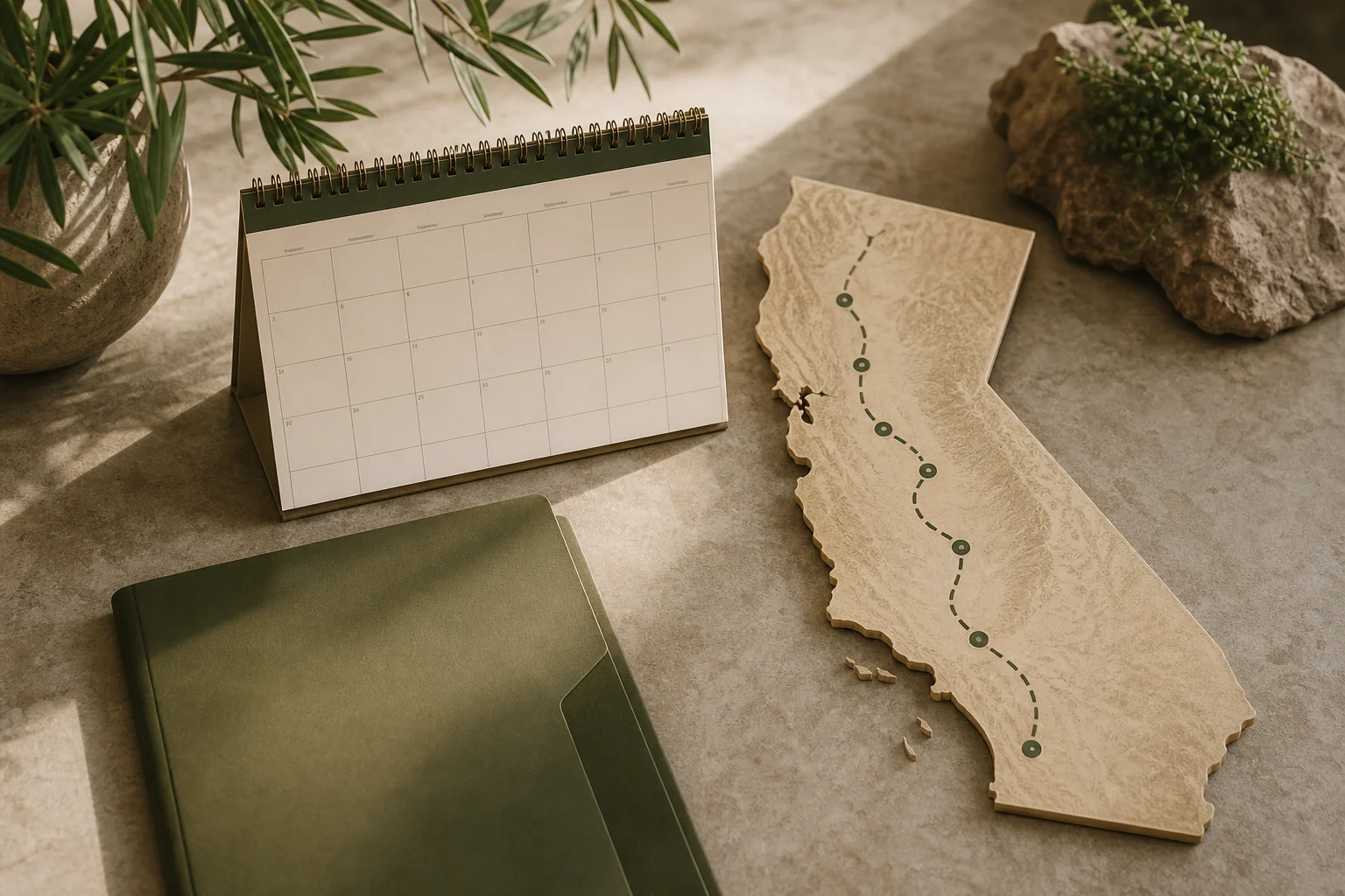 Editorial California image for first week after detox plan