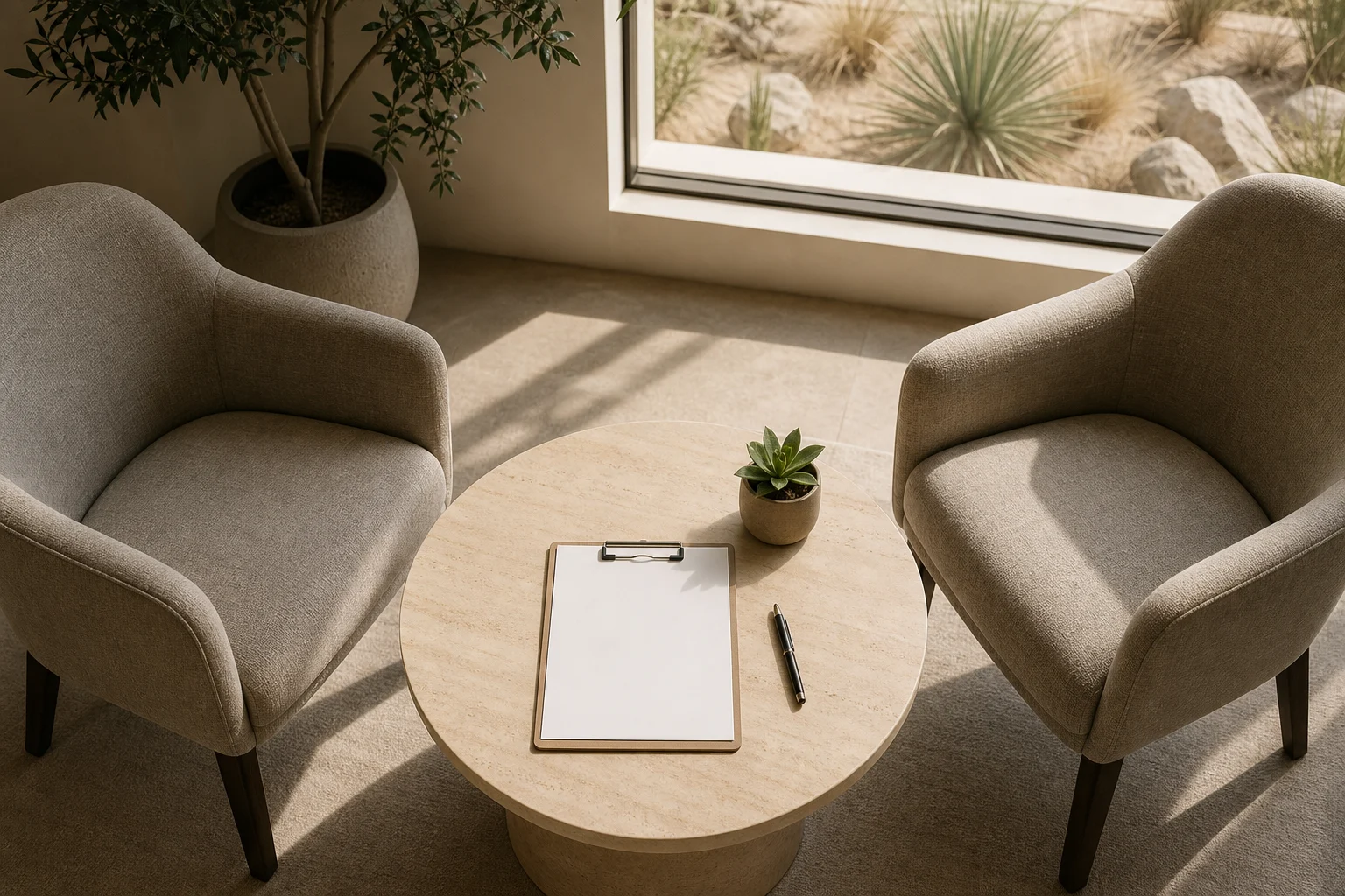 Editorial California image for small vs large detox facility