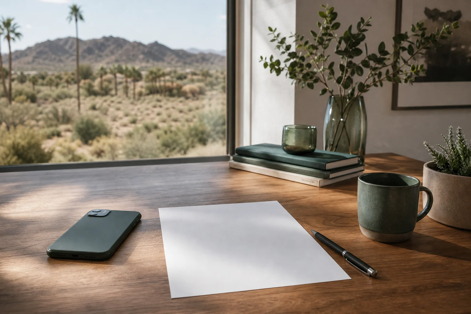 Editorial California desert image for adderall detox at home