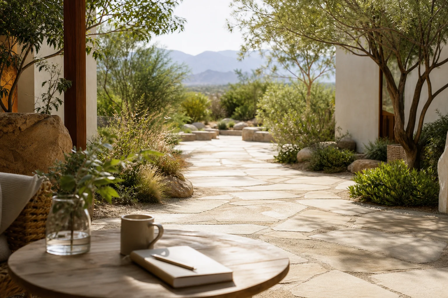 Editorial California desert image for drug detox