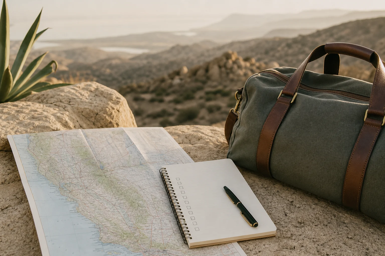 Editorial California image for central coast california detox travel