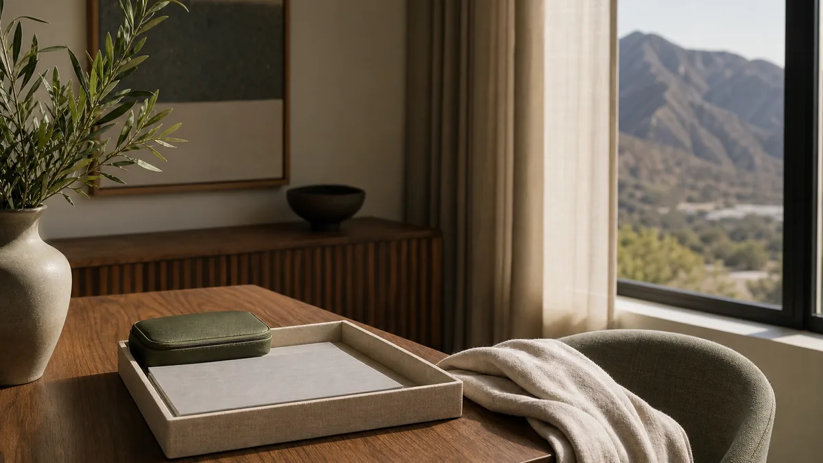 Editorial California desert setting for travel for luxury alcohol detox california