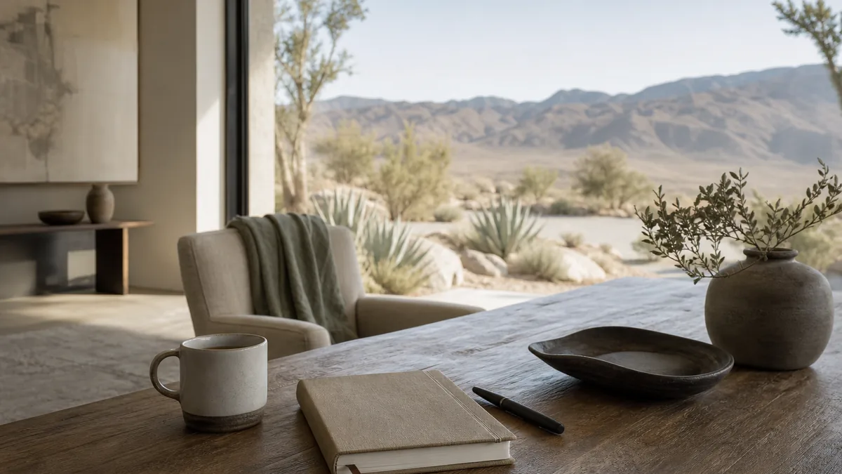 Editorial California desert setting for luxury alcohol detox use timeline california