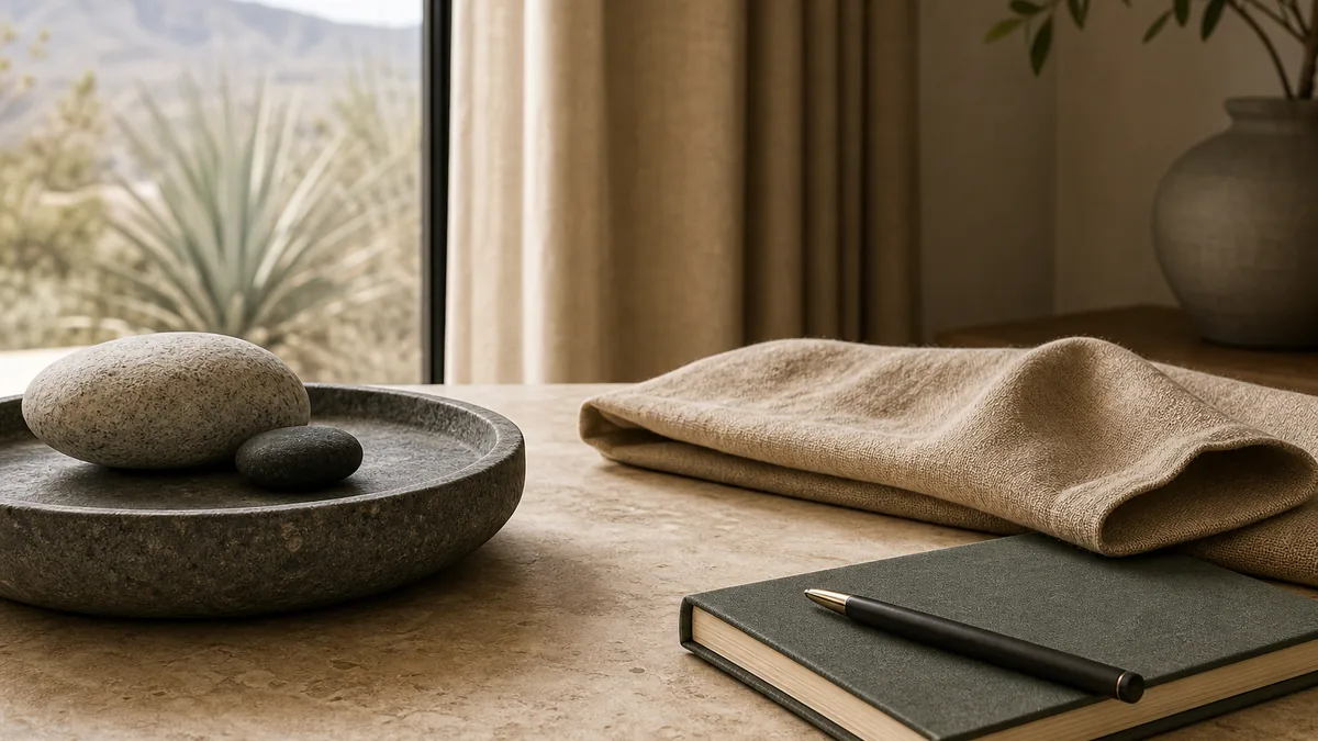 Editorial California desert setting for luxury detox counterfeit pills california