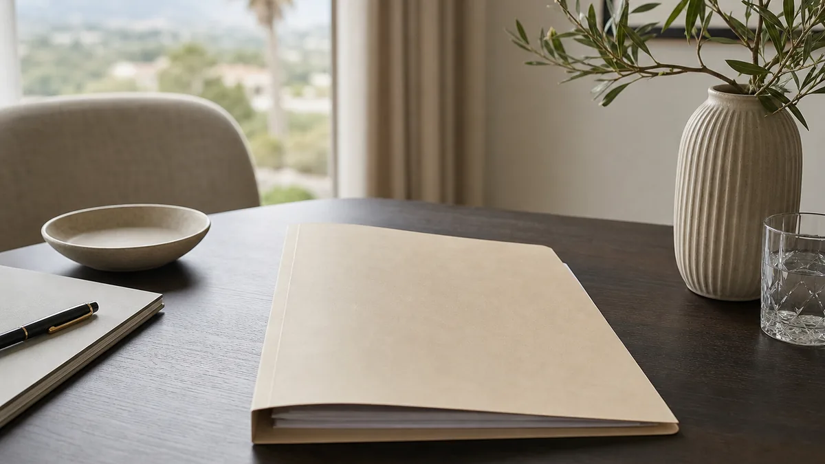 Editorial California desert setting for private luxury detox superbill receipt