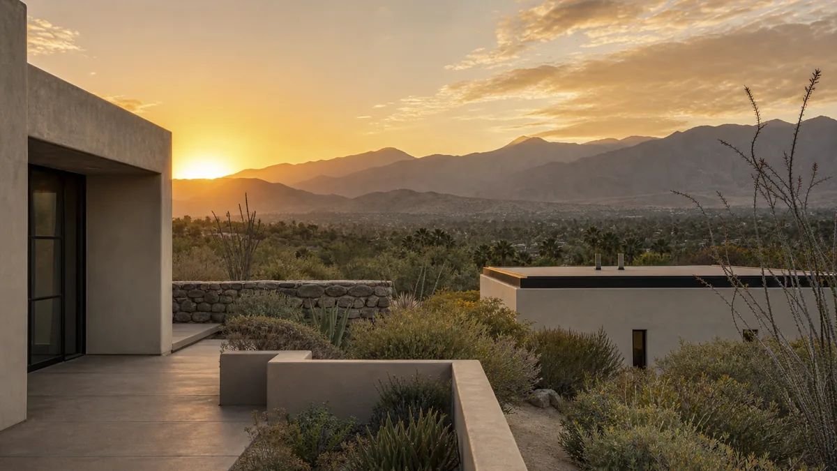 Editorial California desert setting for luxury stimulant detox rest nutrition claims