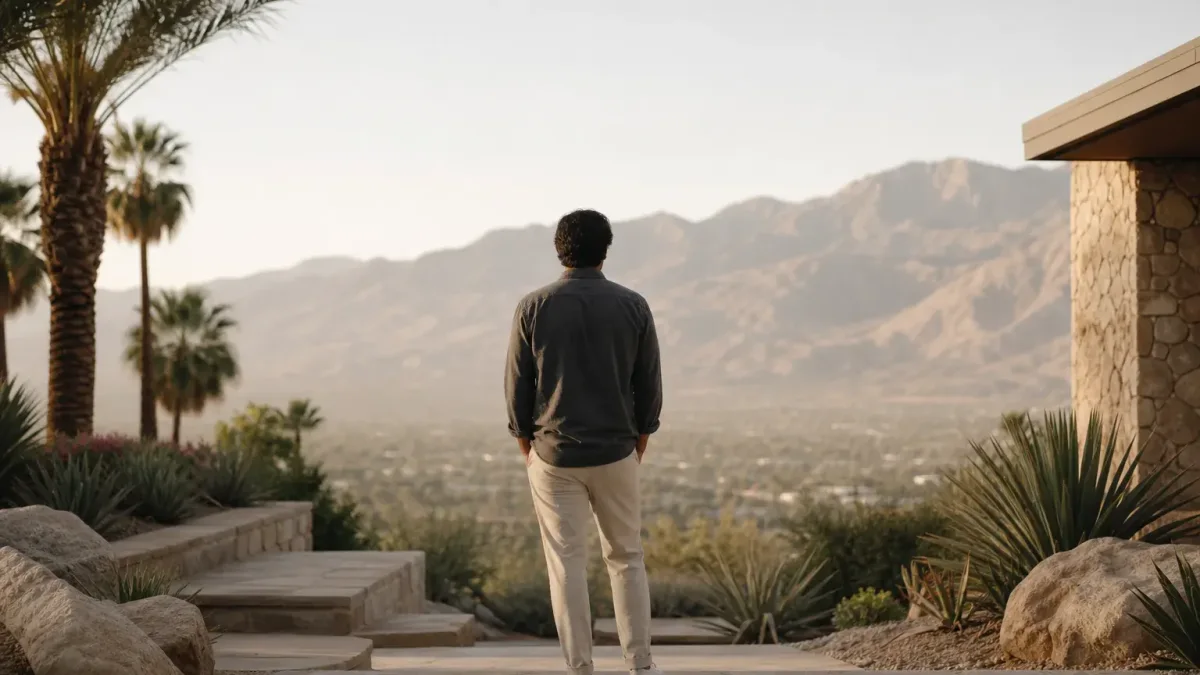 California desert setting for luxury detox arrival process