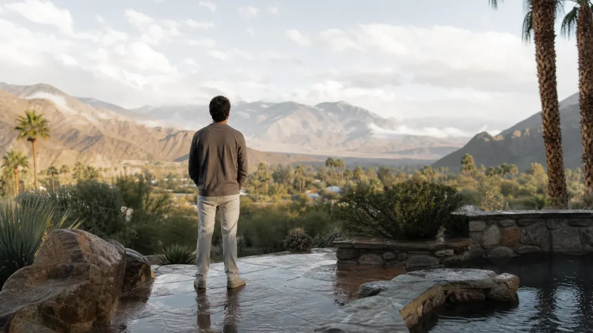 California desert setting for luxury detox fitness wellness claims