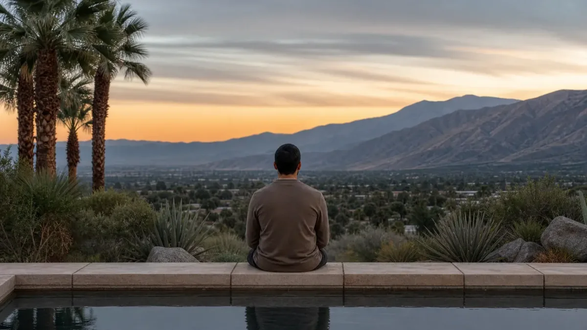 California desert setting for palm springs airport luxury detox travel