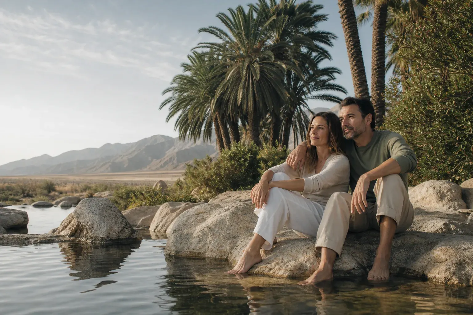 Couples at Living Longer Recovery in Desert Hot Springs, CA Couples setting at Living Longer Recovery in Desert Hot Springs, CA